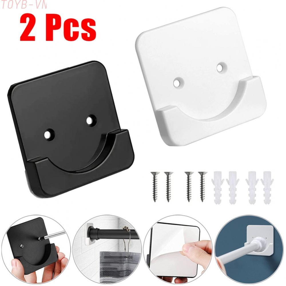 【TOYBOX】Innovative Design Shower Curtain Rod Mount Suitable for Smooth and Uneven Walls