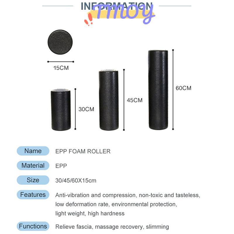 TMOY Bla Yoga Foam Roller - 3 Size: 30cm, 45cm, 60cm - Thiết Bị Massage & Tập Thể Dục