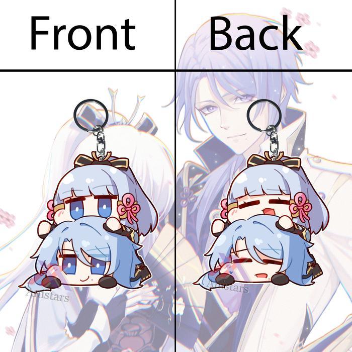 Gantungan Kunci Genshin impact ayaka ayato BB - Ganci - Key Chain