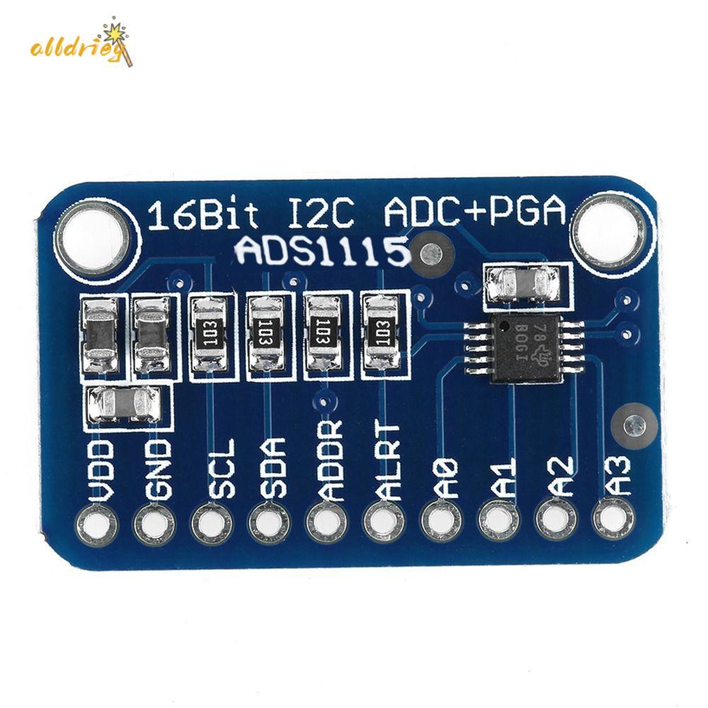 Mô-đun analog sang kỹ thuật số INTOONE, 4 kênh đầu vào Bảng phát triển ADS1115 16Bit, Giao diện I2C 