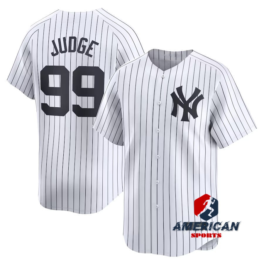 Áo bóng chày nam Aaron Judge New York Yankees màu trắng