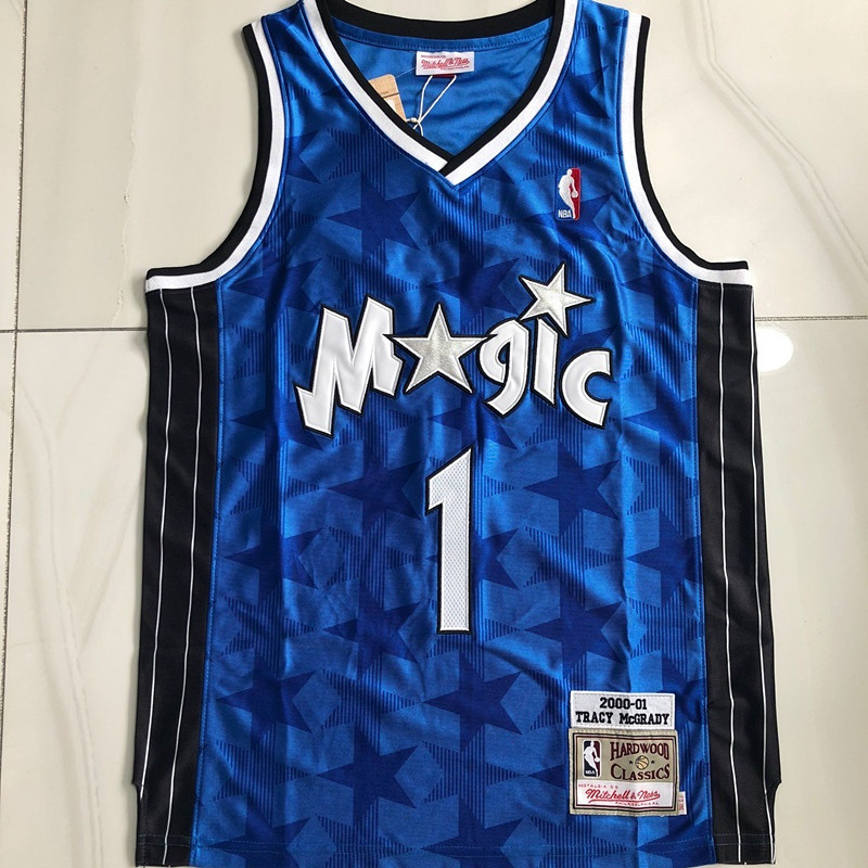 Áo bóng rổ Orlando Magic Team Full thêu số 1 Dwyane McGrady