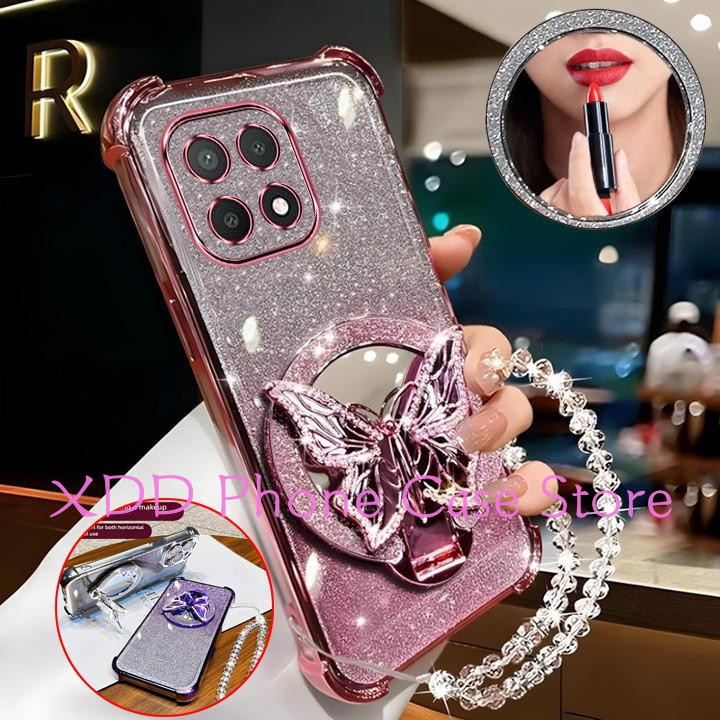 Honor X7C Honor X7C Honor 400 Smart Honor 200 Vỏ điện thoại thông minh Vỏ mềm bốn góc lấp lánh chống