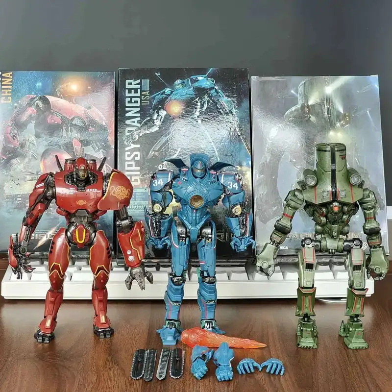 NECA Pacific Rim 20cm Nhân Vật Hành Động - Crimson Typhoon, Gipsy Danger, Bộ Quà Tặng Bộ Sưu Tập Mô 