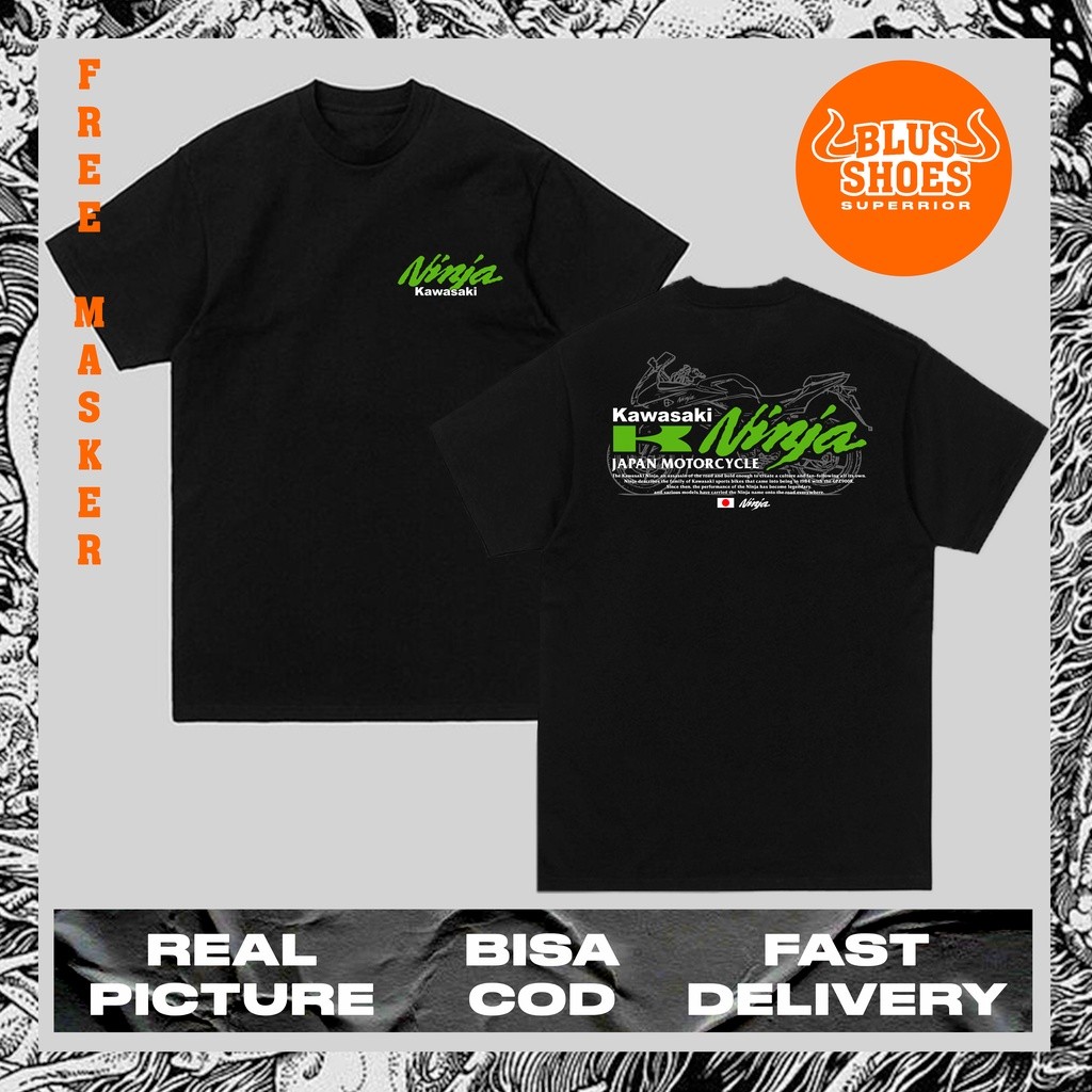 Áo thun Kawasaki Ninja / Áo thun xe đạp Rider / Áo thun động cơ / Phiên bản giới hạn