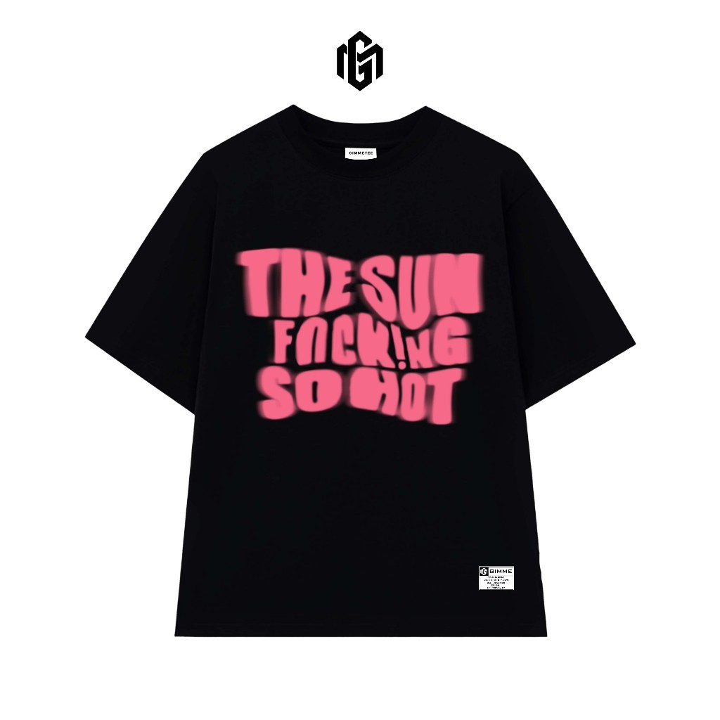 Áo Thun Gimme Tee Oversize - THE SUN - Hình In Lụa Unisex Cotton - 260gsm - GMT39