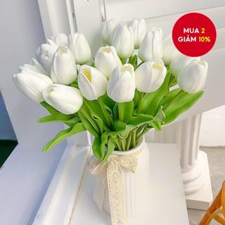  Hoa Tulip Nhân Tạo Mini 5   10 Chiếc - Bó Hoa Giả Cho Đám Cưới Sinh Nhật Tiệc Và Trang Trí Nhà Cửa 