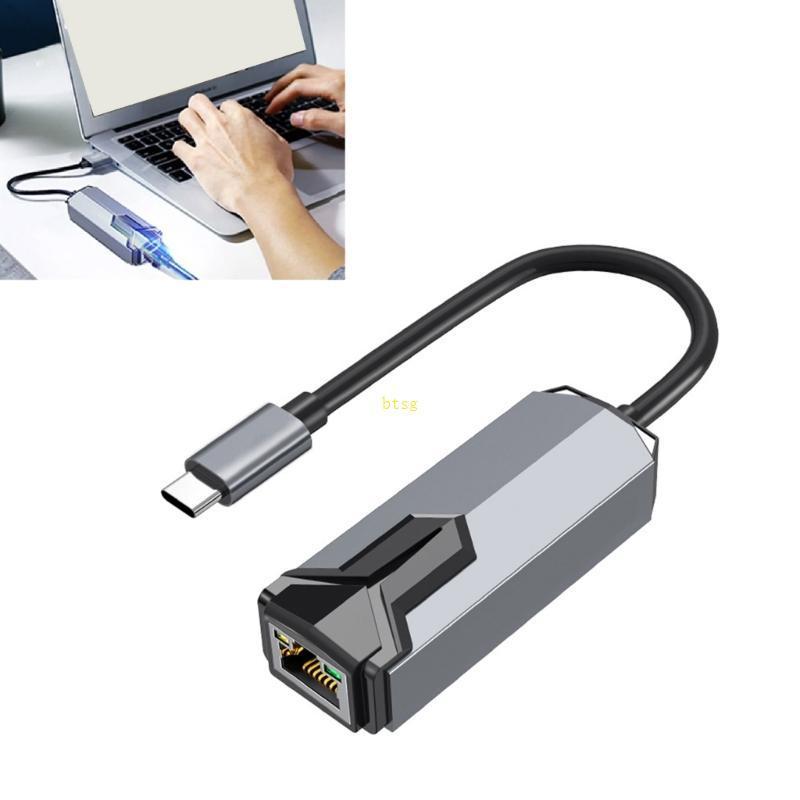 Btsg 2 5G Ethernet Adapter Gigabit Ethernet Adapter Type C USB sang RJ45 LAN Mạng Adapter Ethernet C