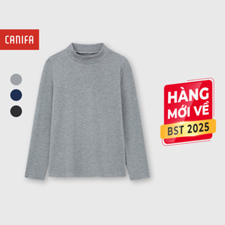  Áo giữ nhiệt bé trai CANIFA dài tay cổ cao 3p giữ ấm tốt 2IT25W003 
