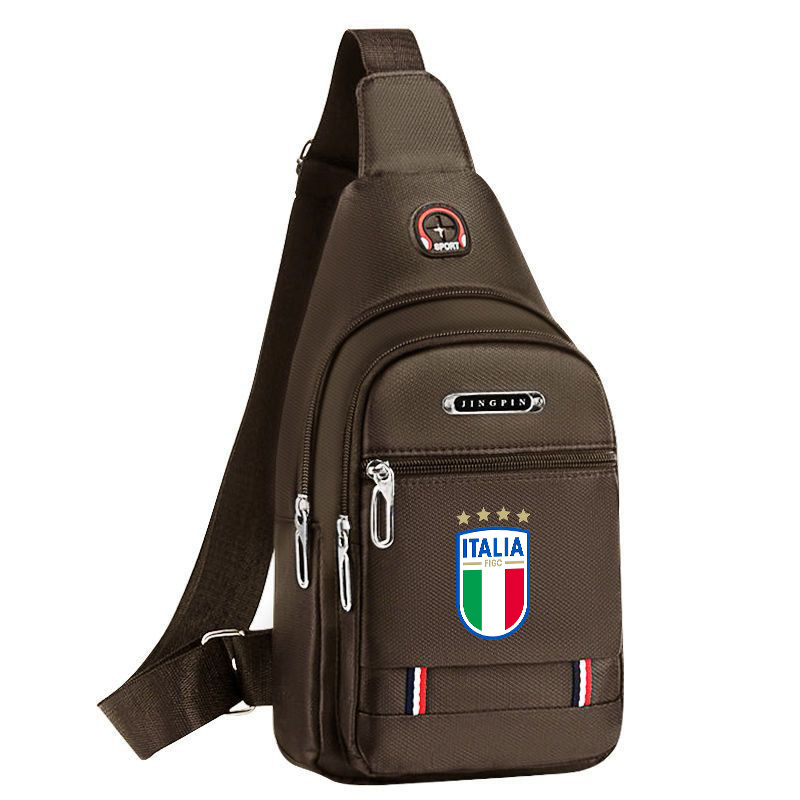 Đội tuyển bóng đá quốc gia Ý Túi đeo ngực nam vải chống thấm nước Fanny Pack thời trang đường phố ch