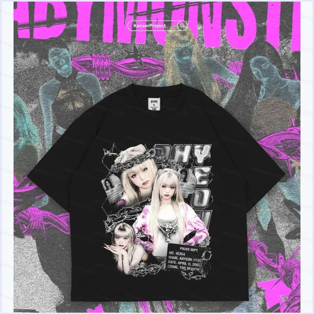 Áo Thun Cotton Dày Mùa Hè BabyMonster Rami Ahyeon - GC12