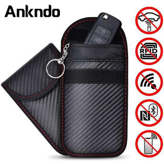 Ankndo Chìa Khóa Xe Chặn Tín Hiệu Trường Hợp Faraday Lồng Fob Túi Chặn Chìa Khóa Xe Chặn Tín Hiệu Túi Faraday
