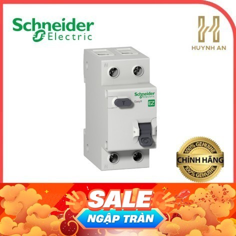 Cầu dao chống dòng rò Easy9 RCBO 1P+N 4,5kA 30mA Schneider EZ9D34610 EZ9D34616 EZ9D34620 EZ9D34625 E