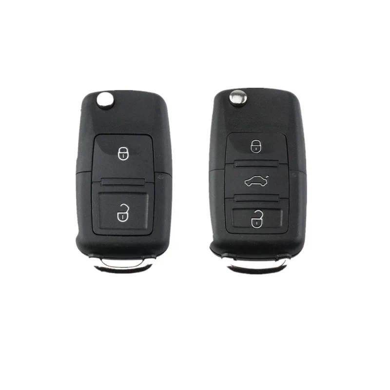Hindley cho VW Golf 4 5 Passat B5 B6 Polo Touran Ghế Skoda Key 2 / 3 Nút Lật Chìa Khóa Vỏ Chìa Khóa 