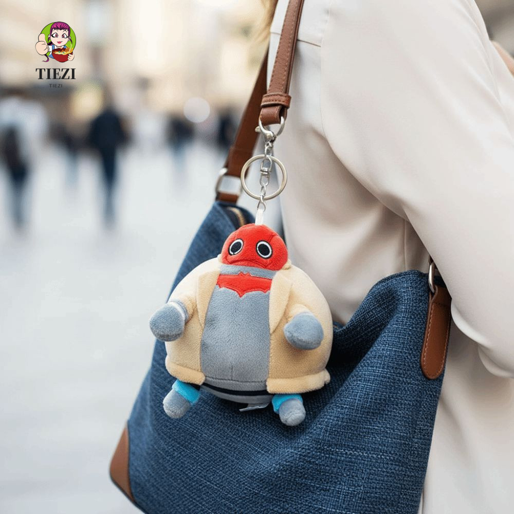 TIEZI Fat Jason Todd Búp bê sang trọng, Phim hoạt hình Anime ngoại vi Fat Jason Todd Mặt dây chuyền 