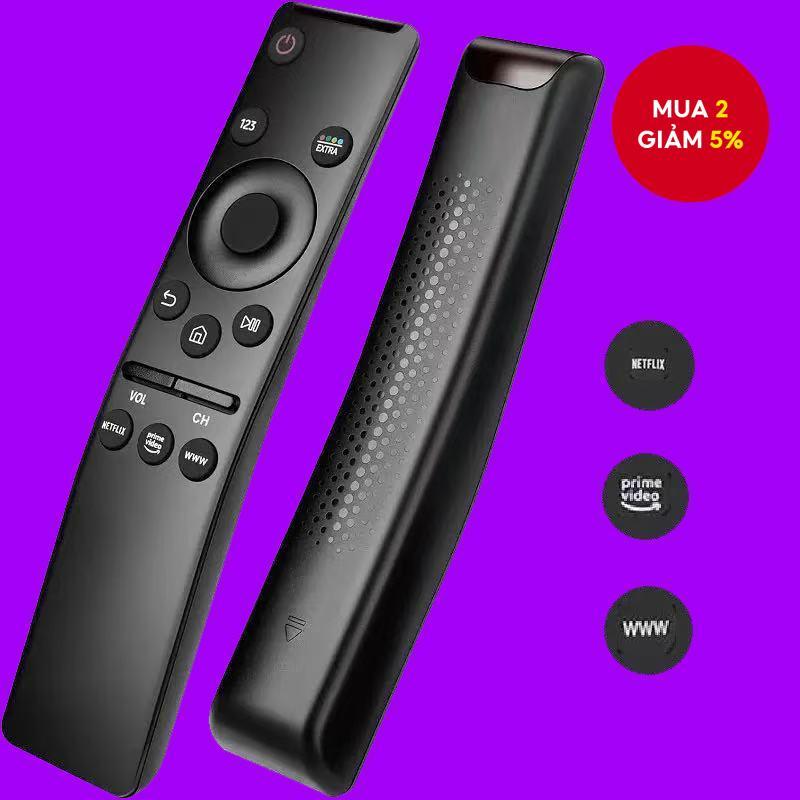 Điều khiển tivi thông minh SAMSUNG, loại chung dòng BN59, có phím tắt NETFLIX, PRIME VIDO, WWW.