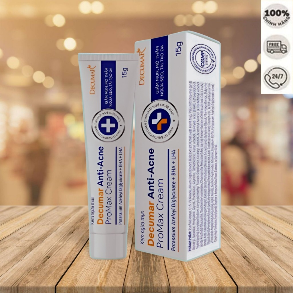Gel dưỡng giảm mụn , DECUMAR Kem Chấm Giảm Mụn DECUMAR Giảm Sưng Mờ Thâm Sẹo Anti - Acne Promax Crea
