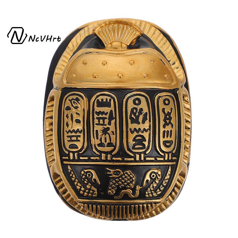 NcVHrt Cổ Ai Cập Bùa Hộ Mệnh Scarab Hình Động Vật Trang Trí Độc Đáo Mini Scarab Cánh Cứng Lưu Niệm H