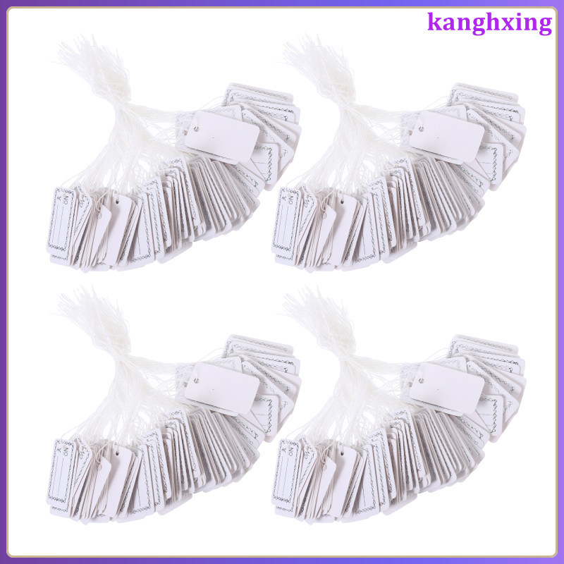 500 Chiếc Kèm Đồng Bằng Quần Áo Thẻ Cho Quần Áo Trang Sức Bán 2.6x1.5x0.1cm Bạc kanghxing