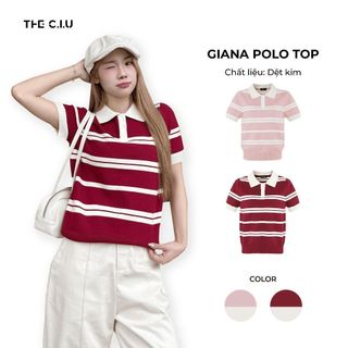   Áo polo dệt kim tay ngắn THE C.I.U - Giana Polo Top 