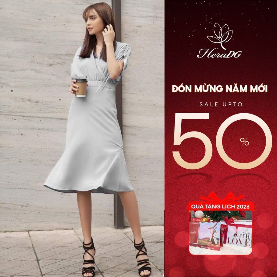 Đầm lụa trượt Nữ HeraDG - SDC20024