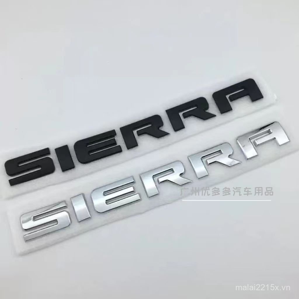 Thích Hợp Cho GMC SIERRA Thân Nhãn Sierra Kích Thước Lớn Đuôi Hộp Nhãn GMC Nhãn Xe Ô Tô Nhãn C7OP