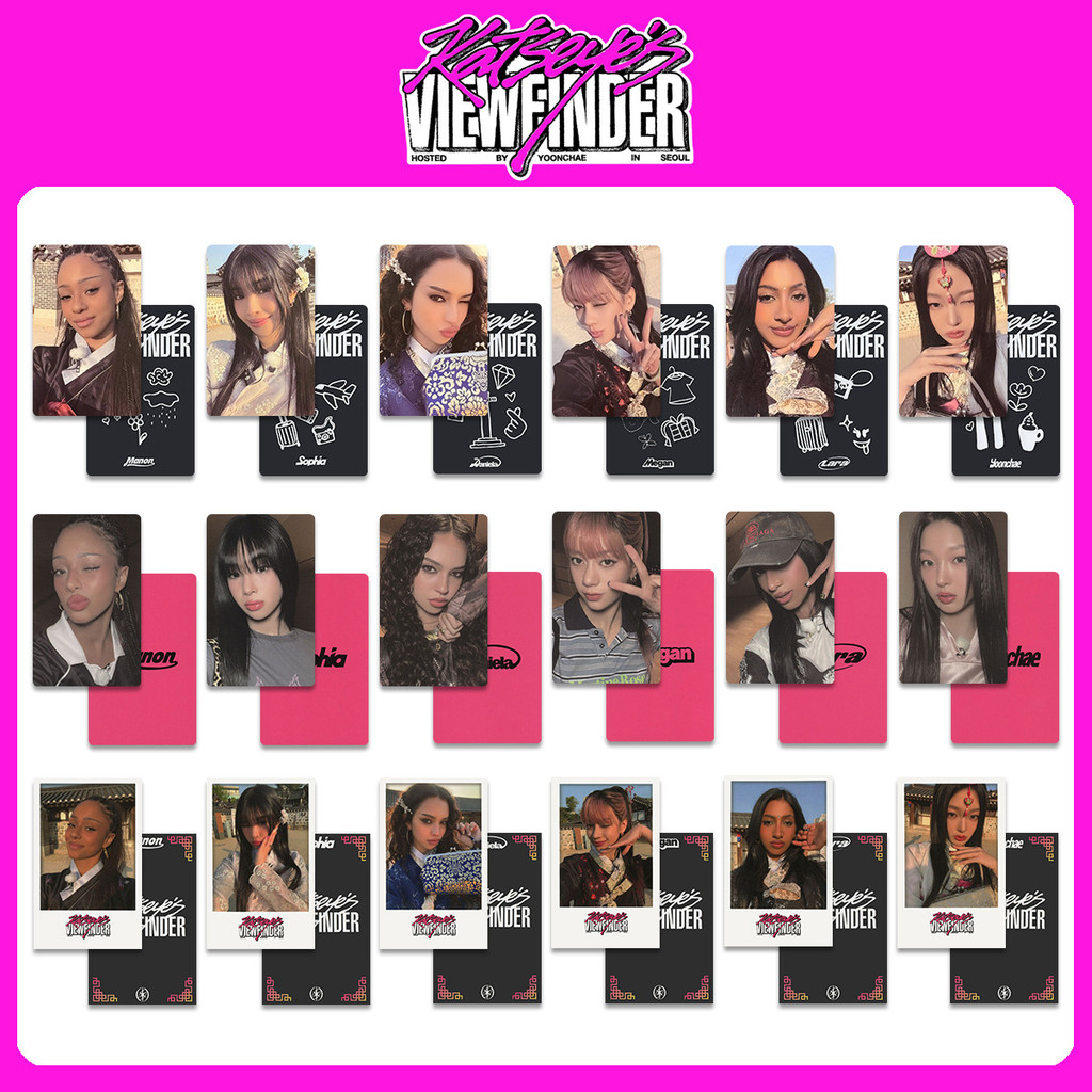 KATSEYE Cat Eye Merchandise VIEWFINDER IN SEOUL Photocard WVS Photocard VIEWFINDER Photocard 2025.12