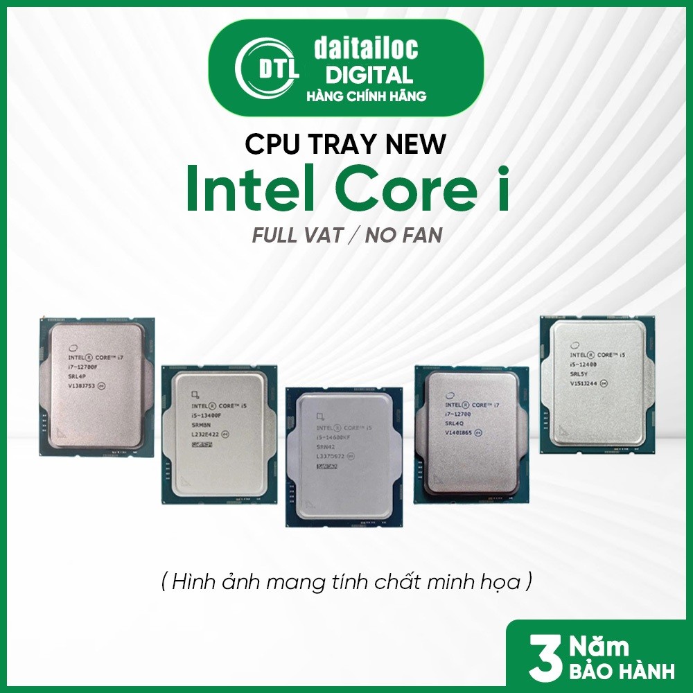 (Full VAT) CPU Intel Core  i3 14100 Tray New ( No Fan ) | Bảo hành 36 Tháng