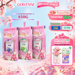   Hộp quà 2026  Sữa tắm trắng da hương nước hoa Gervenne 450g 