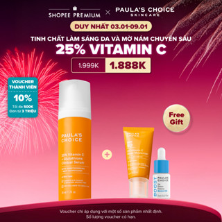  Tinh chất làm sáng da và mờ nám Paula's Choice 25% Vitamin C 25% Vitamin C + Glutathione Clinical Serum 30ml mã 1490 