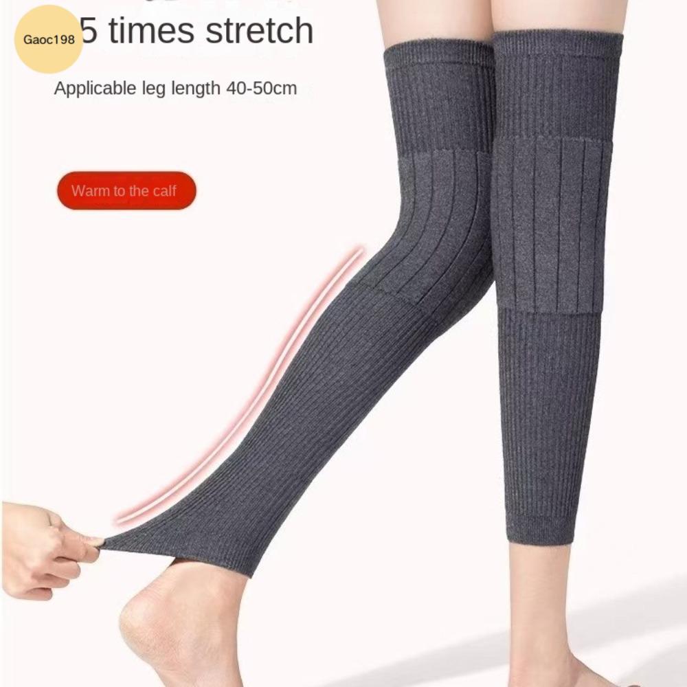 KneeCap bảo vệ đầu gối bằng len cashmere, màu đen/xám
