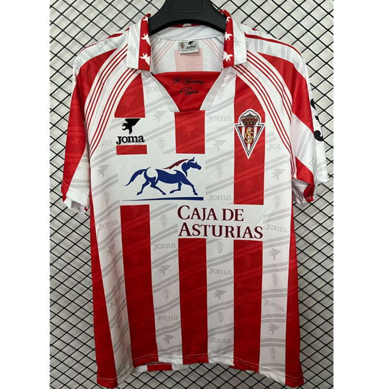 Áo thi đấu Retro của De Gijón 1995-1996, thiết kế sân khách và cổ điển