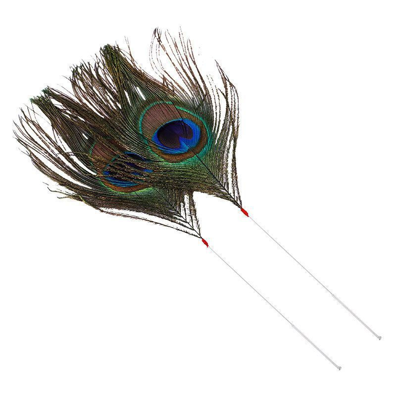 New Product#Peacock Feather Ear Cleaning Face Sweeping Sleep Aid Voice Control Prop Peacock Feather 