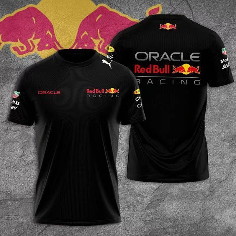 New Quick-Dry Casual Short Sleeve Men's Racing Breathable Printed Fashion T-shirt Racing Suit bF1g