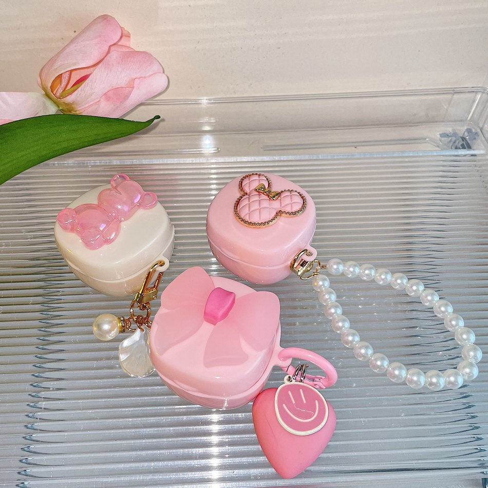 Ins hoạt hình Dành cho vỏ Soundcore R50i NC / K20i / R60i NC / R50i có nắp tai nghe keychian & silic