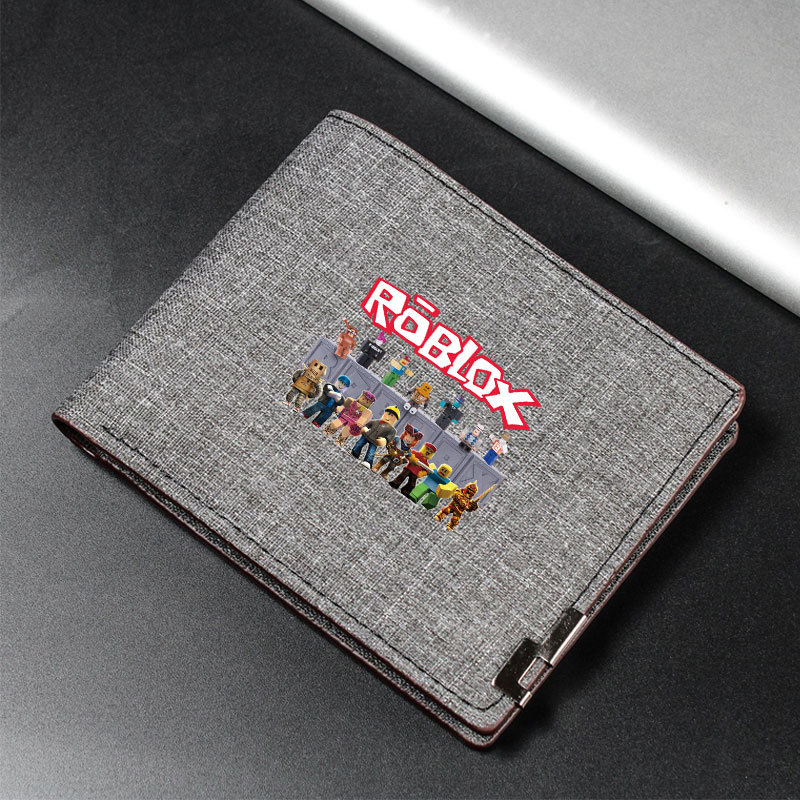 Roblox Ví Trẻ Em Roblox Hoạt Hình In Ví Bé Trai Ví Vải Học Sinh Dây Kéo Ví Có Thẻ Ngân Hàng Đồng Xu 