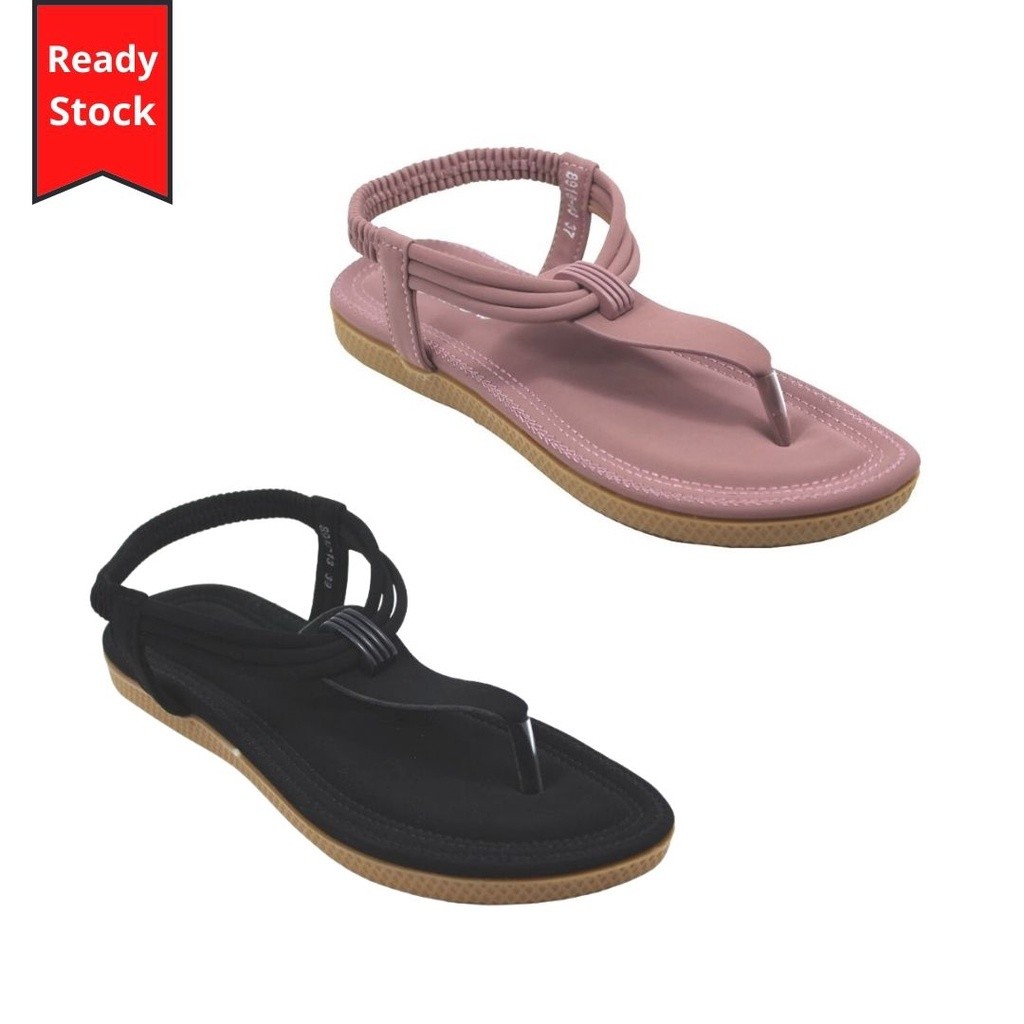 MC3 UrbanFit 8918-13 Dép bệt nữ Selipar Wanita (Đen, Tím)