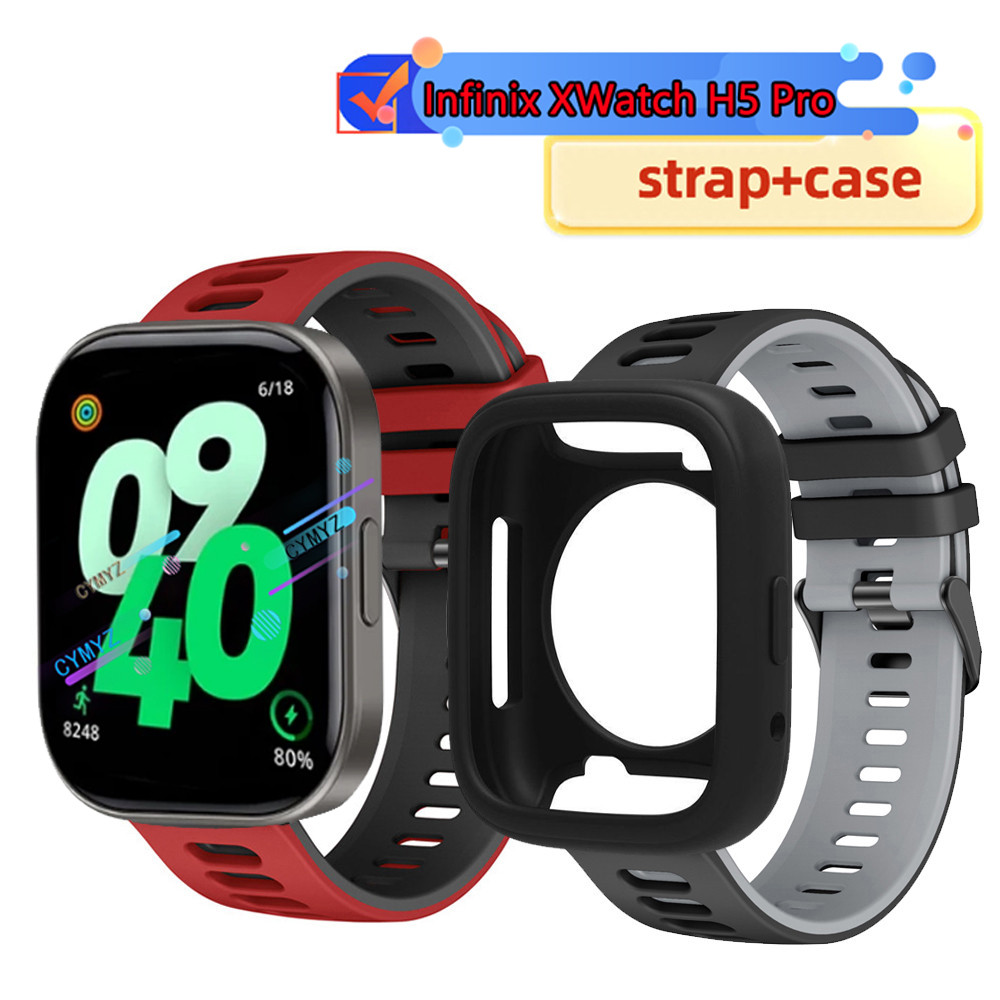 Ốp lưng Infinix XWatch H5 Pro Bảo vệ màn hình Infinix Watch H5 Pro Dây đeo silicon Infinix XWatch H5