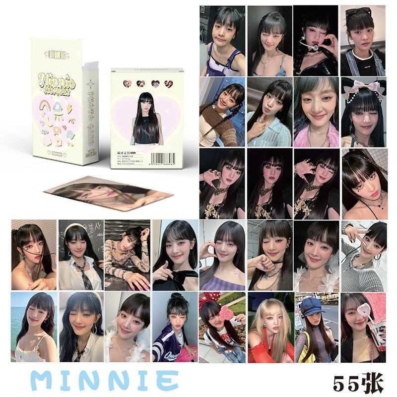 Minnie Gold Minnie Laser Photocard Tự In Photocard Polaroid LOMO Card Minnie Gold Minnie Laser Photo