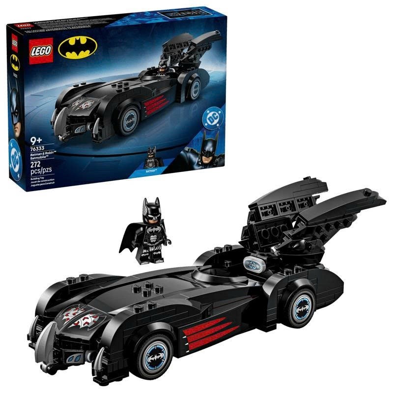 LEGO DC Batman 76333 Đồ Chơi Lắp Ráp Xe Batman & Robin Batmobile