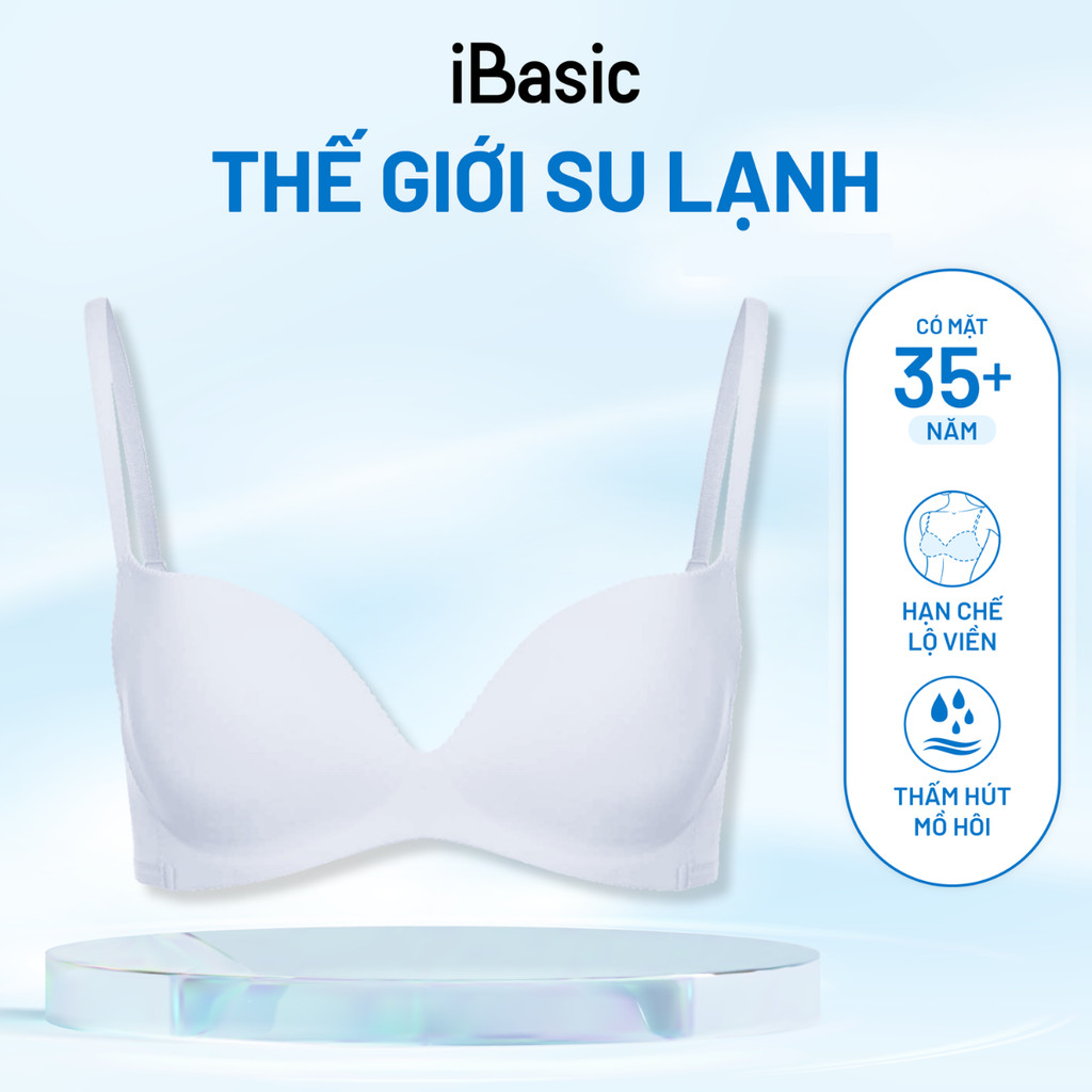 Áo ngực su mút vừa iBasic không đường may lazercut BRAW033