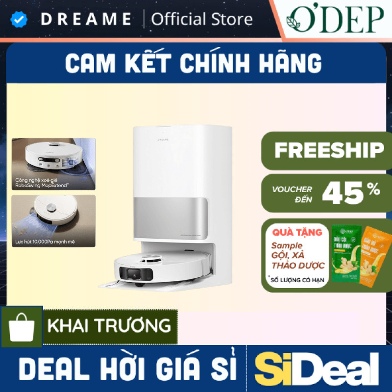Robot lau sàn hút bụi tự làm sạch Dreame L10s Ultra Gen 2/ L10 Ultra / D20 Ultra/ L10s Ultra Gen 3 -