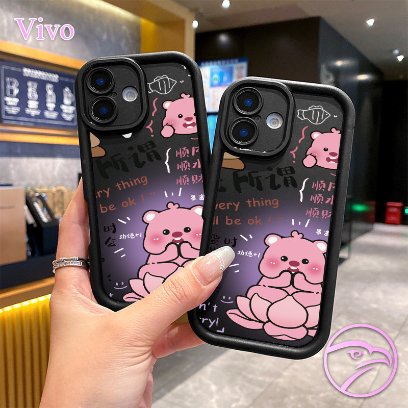 Ốp lưngCon gấu Vivo Y10 Y11 Y12Y15 Y16 Y17 Y20 Y22 Y28 Y30 Y33Y56U3X U10 Y93 Y90 Y91 S A C Di G TE I