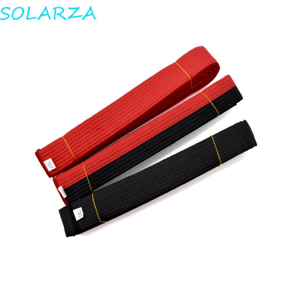 Đai Taekwondo SOLARZA - Băng tiêu chuẩn cho Jiu-jitsu và Taekwondo, nhiều màu: Đen, Đỏ, Xanh lá, Vàn