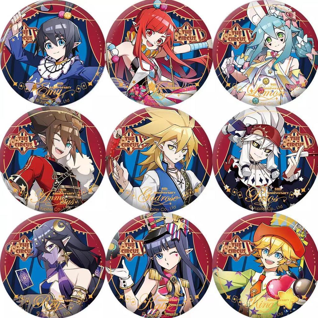 Circus Eight-Year Anniversary Gift5ya Concave-Convex Badge Series Popular Merchandise for Students -