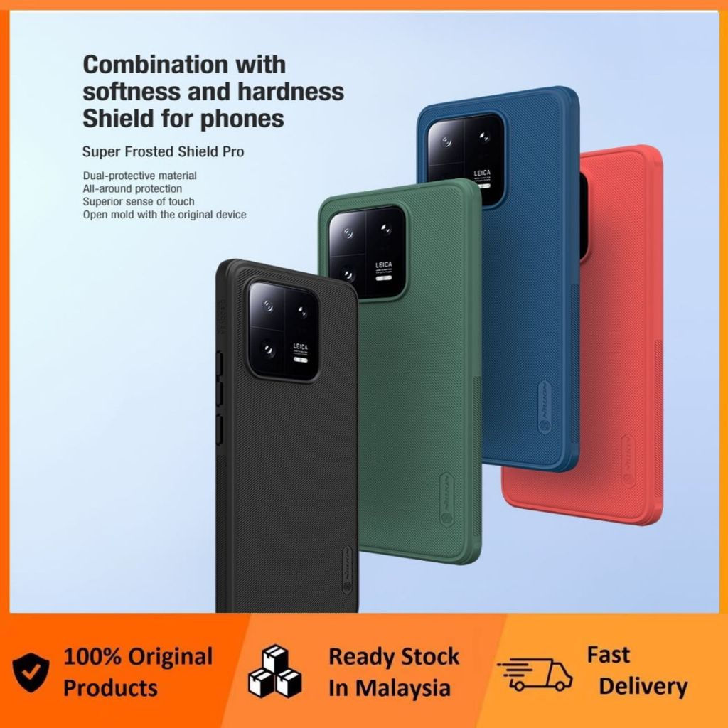 Ốp lưng Nillkin Super Frosted Shield Pro Matte cho Xiaomi Mi 15 / 14 / 13 / 13 Pro / 13T / 14T / 15T