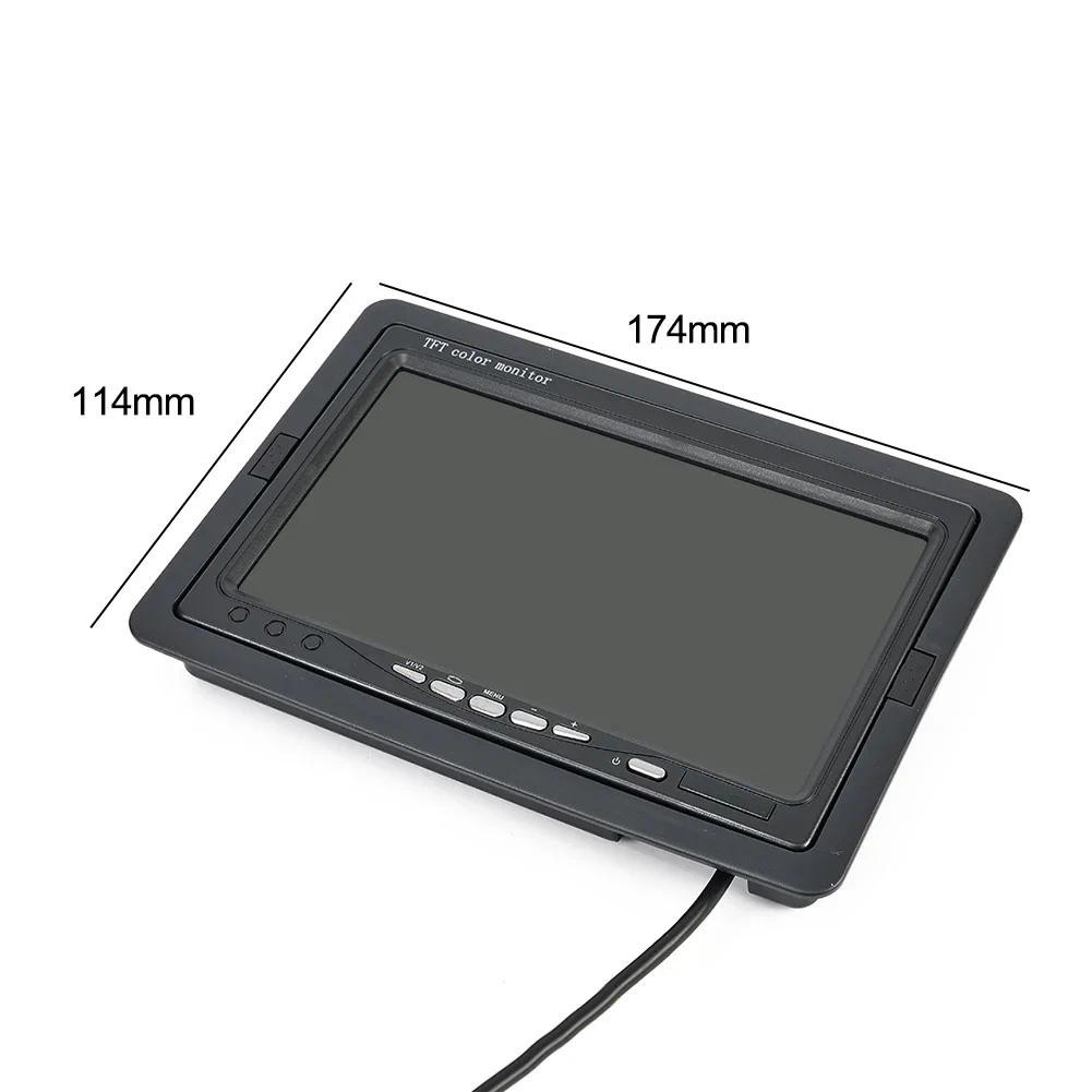Màn hình ô tô 7 Inch Màn hình LCD TFT 12V Màn hình LCD PAL / NTSC Màn hình xem phía sau cho ô tô Xe 