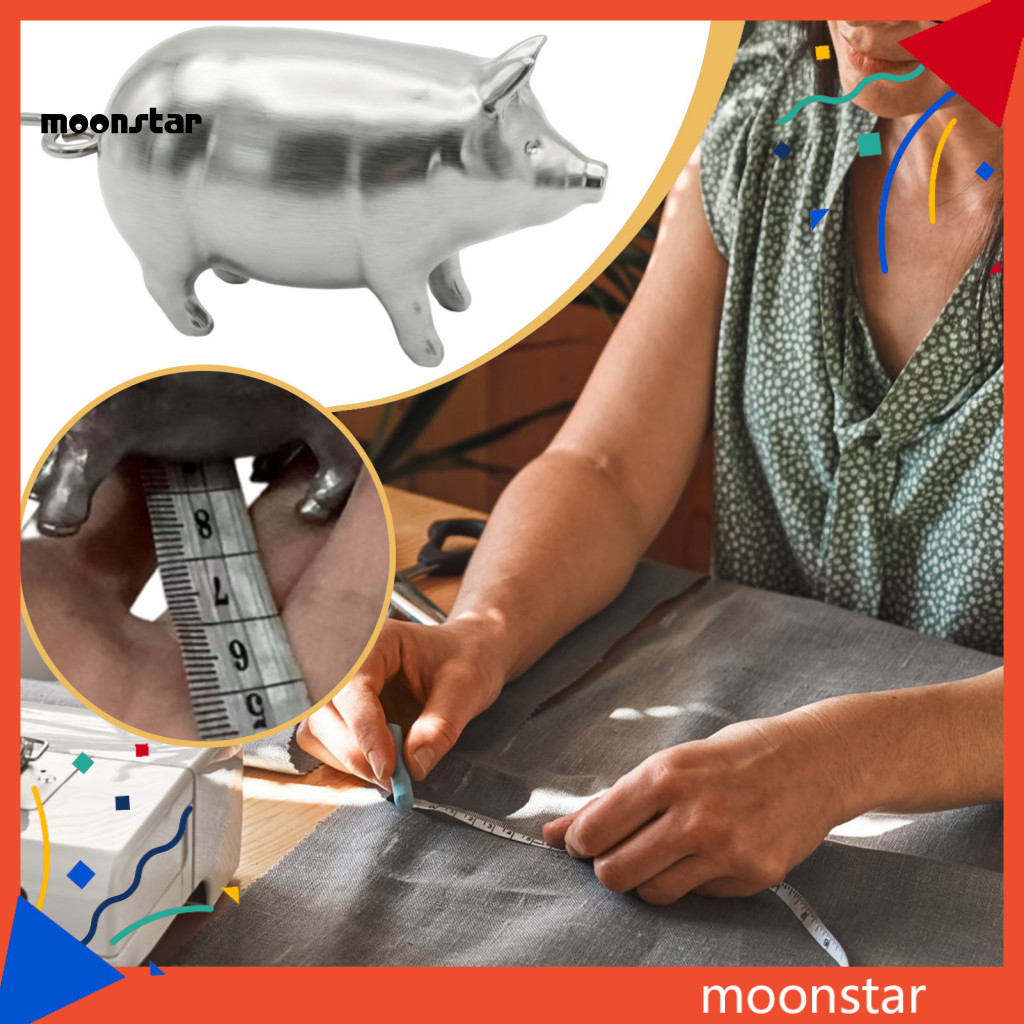 MOO Pig Shaped Tape Measure Vintage Tape Measure Vintage Pig Băng đo kim loại di động có thể thu vào