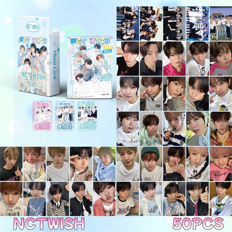 Bộ 50-55 NCT DREAM wish 127 Nation Laser Hologram Lomo Cards RENJUN JAEMIN CHENLE WayV JISUNG Jeno H