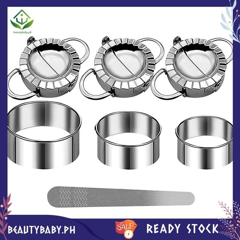 [beautybaby.ph] Bộ cắt bánh quy Ravioli bằng thép không gỉ Bánh bao Ravioli Shaper để làm Ravioli